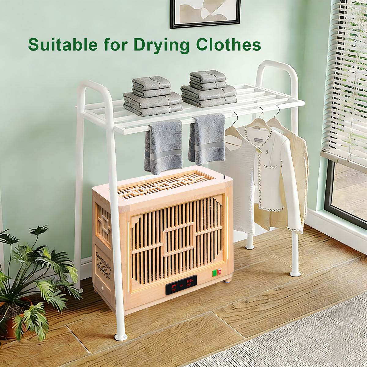 Using a sauna stove to dry clothes